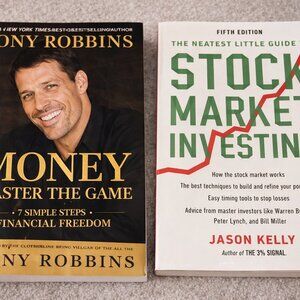 Wealth + Investing Book Bundle — Tony Robbins + Jason Kelly